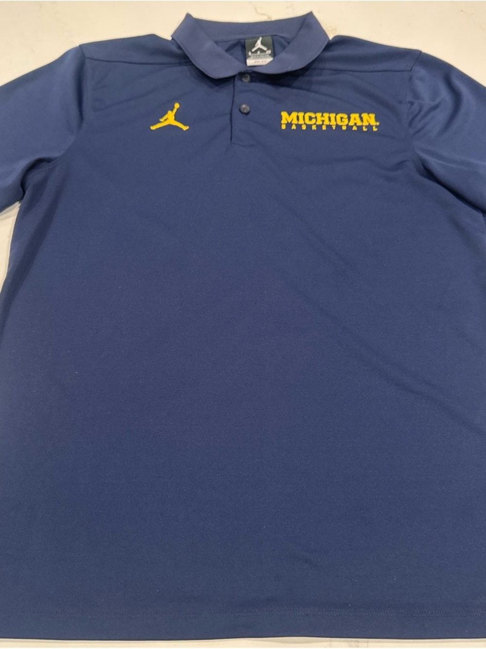 Jordan Navy Polo with White Jumpman